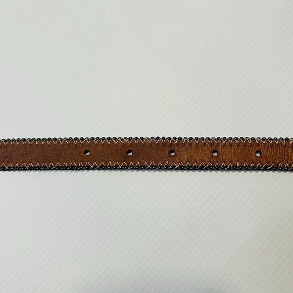 Fossil Shimmery Gold Skinny Size Large Leather Belt BT3993715 195071 0512 - Picture 3 of 9